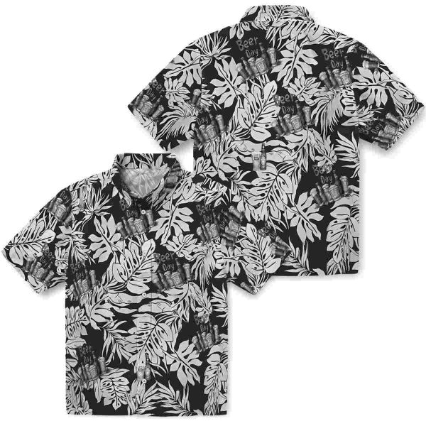 Beer Monstera Leaf Pattern Hawaiian Shirt Latest Model