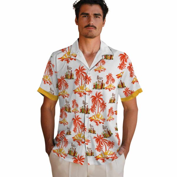 Beer Palm Island Print Hawaiian Shirt High quality