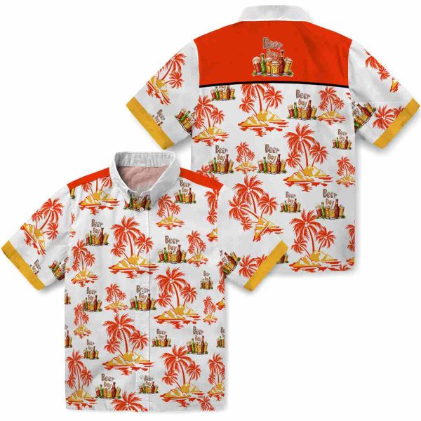 Beer Palm Island Print Hawaiian Shirt Latest Model