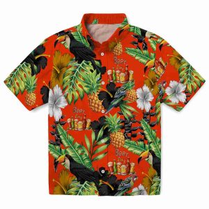 Beer Toucan Hibiscus Pineapple Hawaiian Shirt Best selling