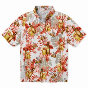 Beer Tropical Leaves Hawaiian Shirt Best selling