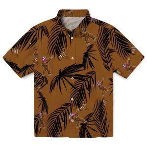 Bigfoot Palm Leaf Hawaiian Shirt Best selling