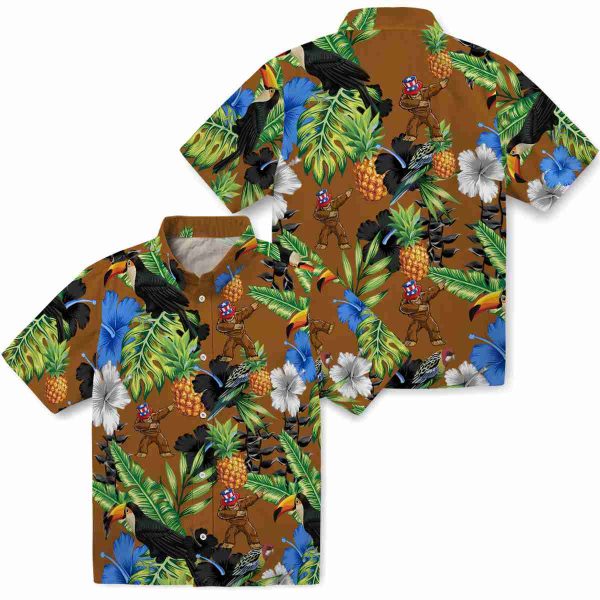 Bigfoot Toucan Hibiscus Pineapple Hawaiian Shirt Latest Model