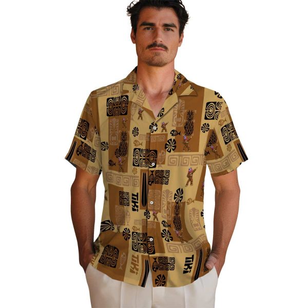 Bigfoot Tribal Symbols Hawaiian Shirt High quality