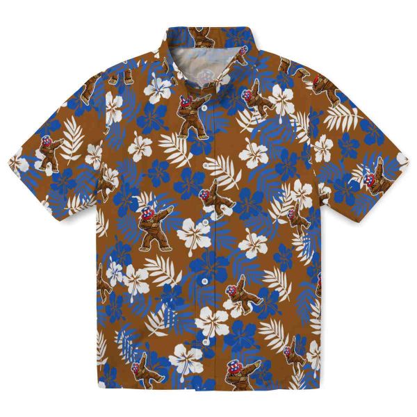 Bigfoot Tropical Floral Hawaiian Shirt Best selling