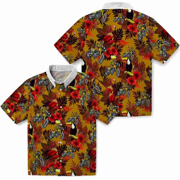 Biker Floral Toucan Hawaiian Shirt Latest Model