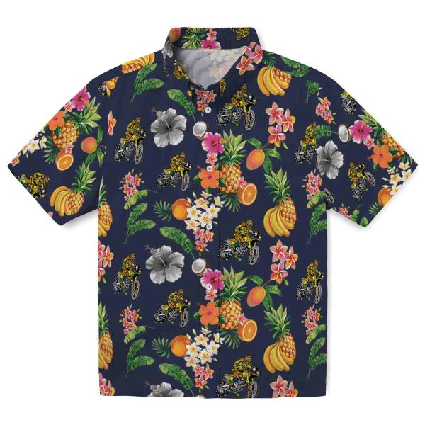 Biker Hibiscus And Fruit Hawaiian Shirt Best selling