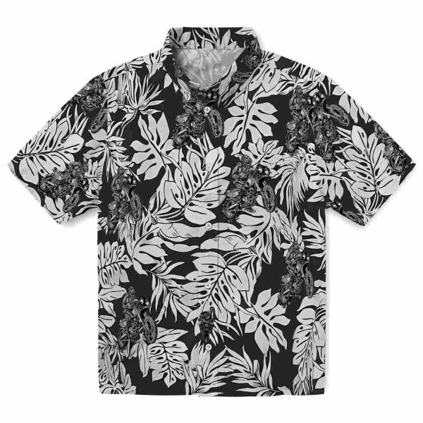 Biker Monstera Leaf Pattern Hawaiian Shirt Best selling