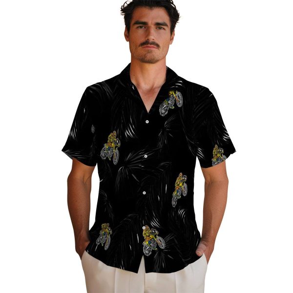 Biker Palm Leaf Hawaiian Shirt High quality