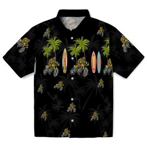 Biker Surfboard Palm Hawaiian Shirt Best selling