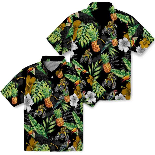 Biker Toucan Hibiscus Pineapple Hawaiian Shirt Latest Model 1