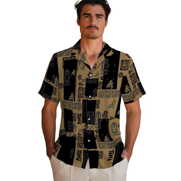 Biker Tribal Symbols Hawaiian Shirt High quality