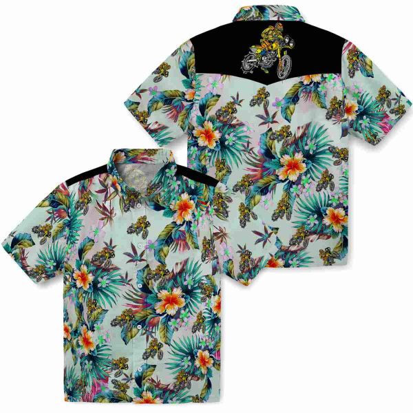 Biker Tropical Foliage Hawaiian Shirt Latest Model