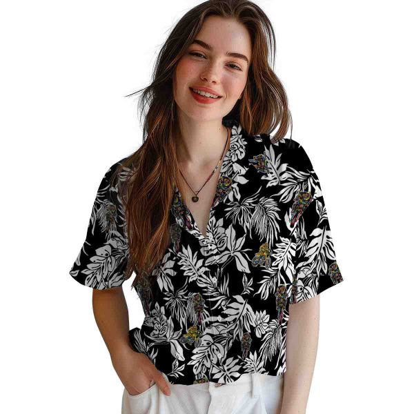 Biker Tropical Leaf Hawaiian Shirt Trendy