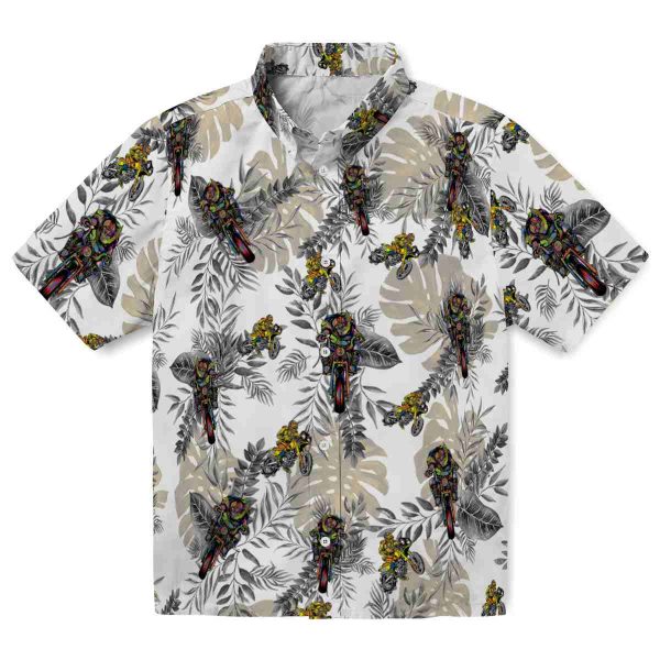 Biker Tropical Leaves Hawaiian Shirt Best selling