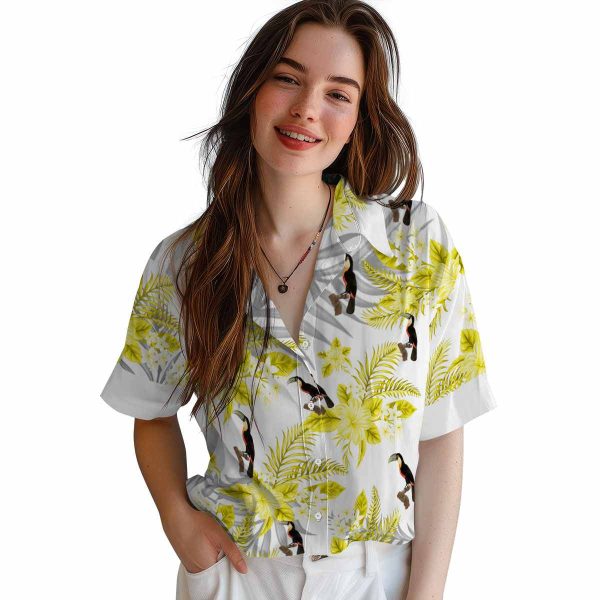 Bird Hibiscus Palm Leaves Hawaiian Shirt Trendy