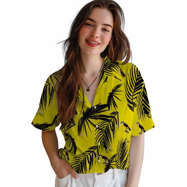 Bird Palm Leaf Hawaiian Shirt Trendy