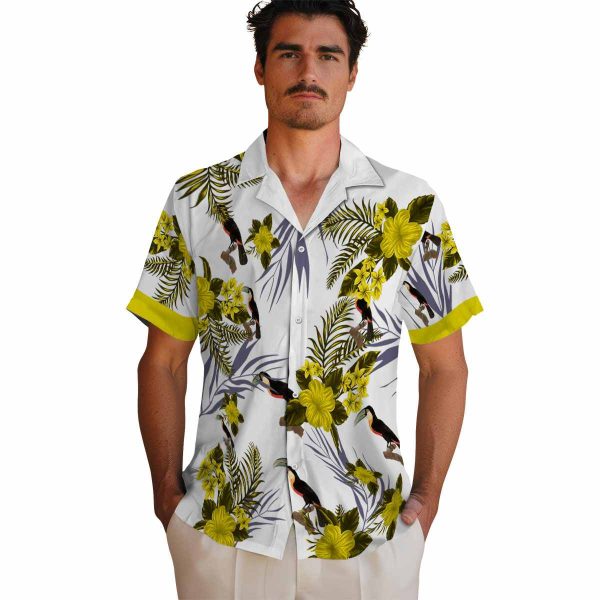 Bird Patriotic Hibiscus Design Hawaiian Shirt High quality