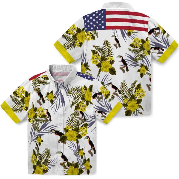 Bird Patriotic Hibiscus Design Hawaiian Shirt Latest Model