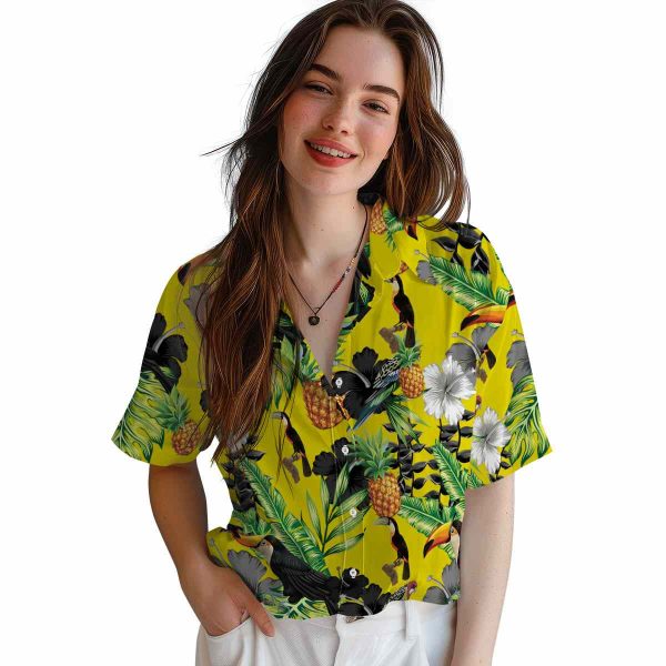 Bird Toucan Hibiscus Pineapple Hawaiian Shirt Trendy