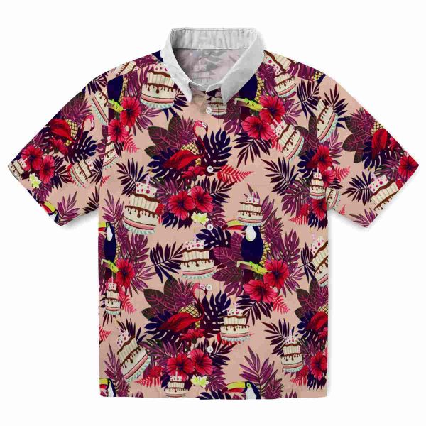 Birthday Floral Toucan Hawaiian Shirt Best selling