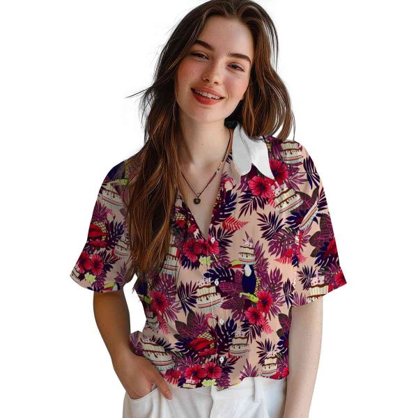 Birthday Floral Toucan Hawaiian Shirt Trendy