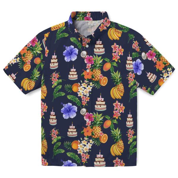 Birthday Hibiscus And Fruit Hawaiian Shirt Best selling