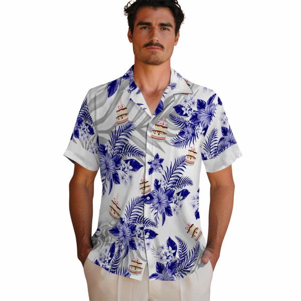 Birthday Hibiscus Palm Leaves Hawaiian Shirt High quality