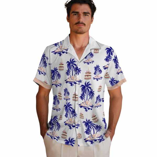 Birthday Palm Island Print Hawaiian Shirt High quality