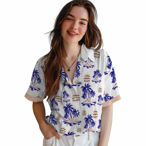 Birthday Palm Island Print Hawaiian Shirt Trendy