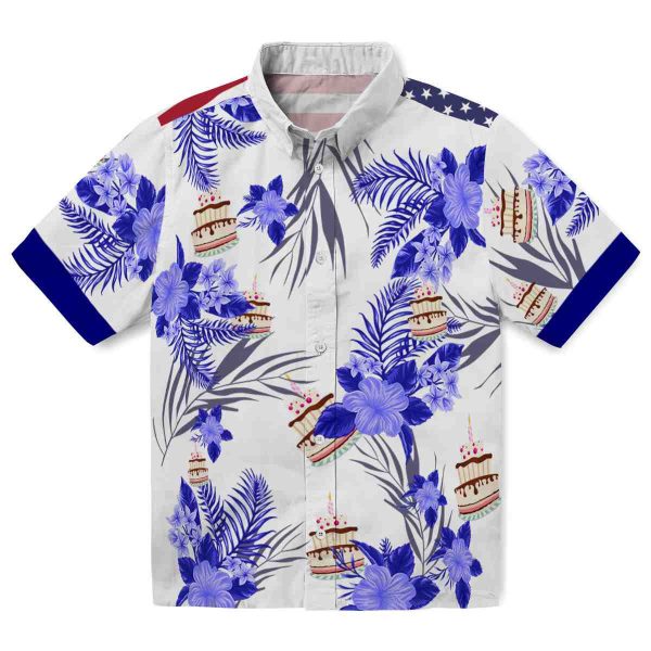 Birthday Patriotic Hibiscus Design Hawaiian Shirt Best selling