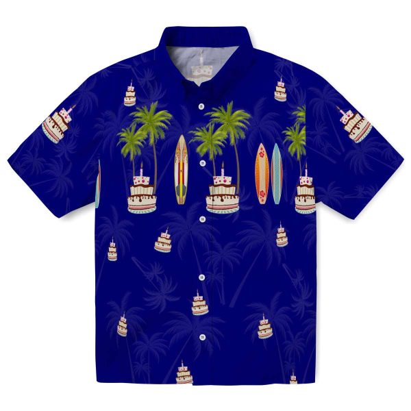 Birthday Surfboard Palm Hawaiian Shirt Best selling