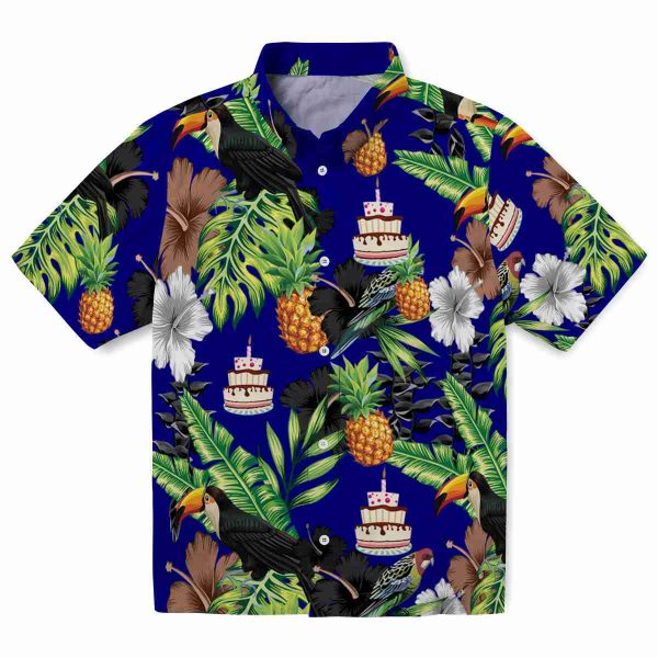 Birthday Toucan Hibiscus Pineapple Hawaiian Shirt Best selling