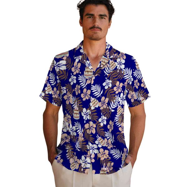 Birthday Tropical Floral Hawaiian Shirt High quality