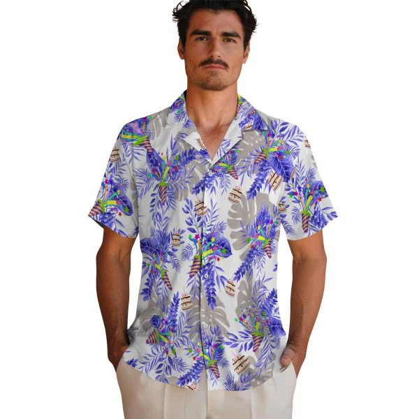 Birthday Tropical Leaves Hawaiian Shirt High quality