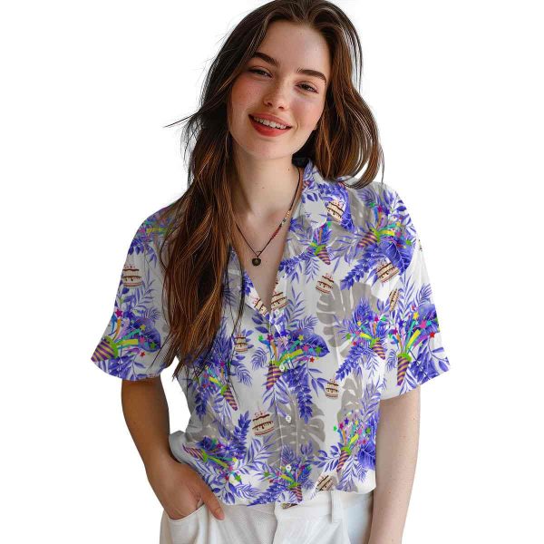 Birthday Tropical Leaves Hawaiian Shirt Trendy