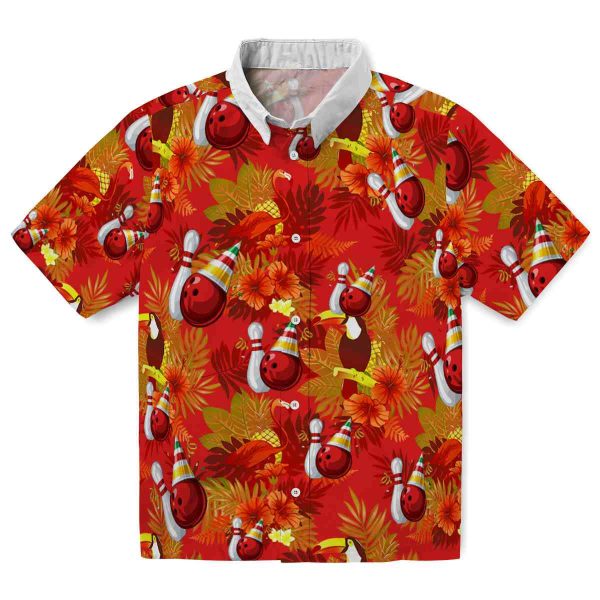 Bowling Floral Toucan Hawaiian Shirt Best selling