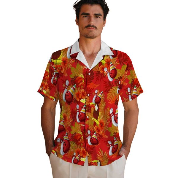 Bowling Floral Toucan Hawaiian Shirt High quality