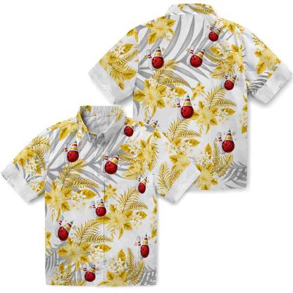 Bowling Hibiscus Palm Leaves Hawaiian Shirt Latest Model