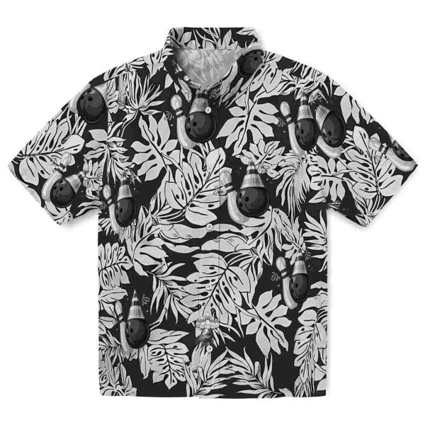 Bowling Monstera Leaf Pattern Hawaiian Shirt Best selling