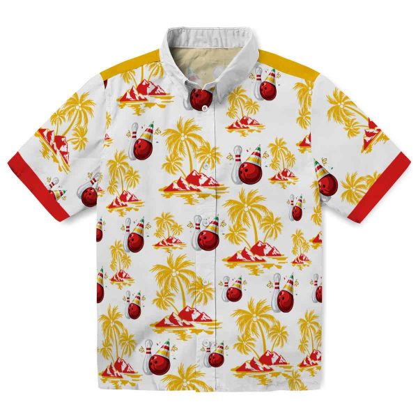 Bowling Palm Island Print Hawaiian Shirt Best selling