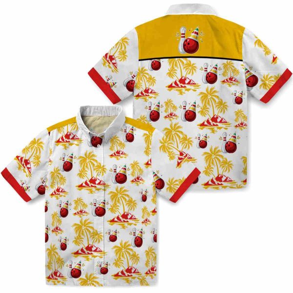 Bowling Palm Island Print Hawaiian Shirt Latest Model