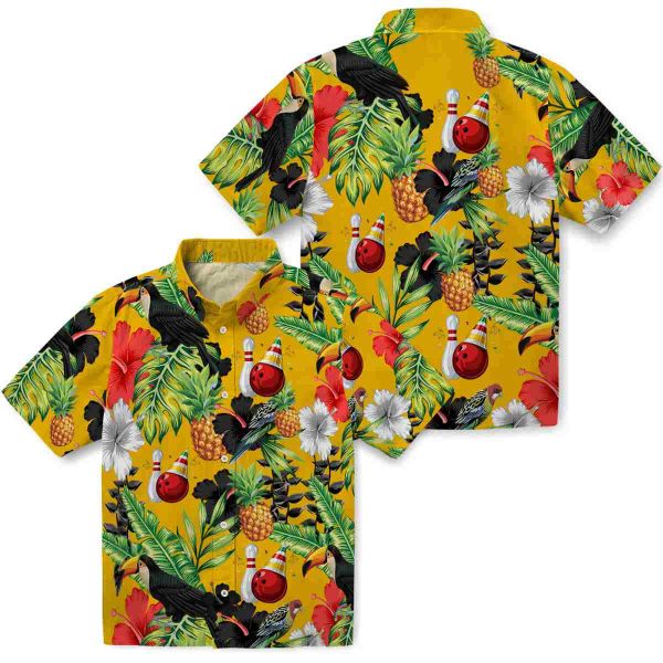 Bowling Toucan Hibiscus Pineapple Hawaiian Shirt Latest Model