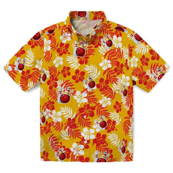 Bowling Tropical Floral Hawaiian Shirt Best selling