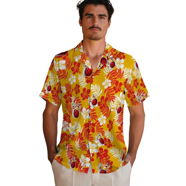 Bowling Tropical Floral Hawaiian Shirt High quality