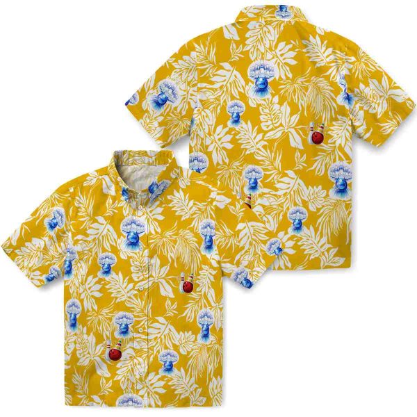 Bowling Tropical Leaf Hawaiian Shirt Latest Model