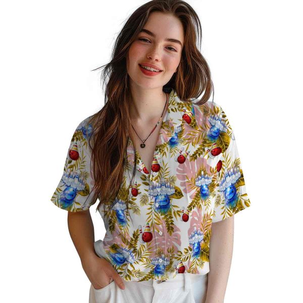 Bowling Tropical Leaves Hawaiian Shirt Trendy