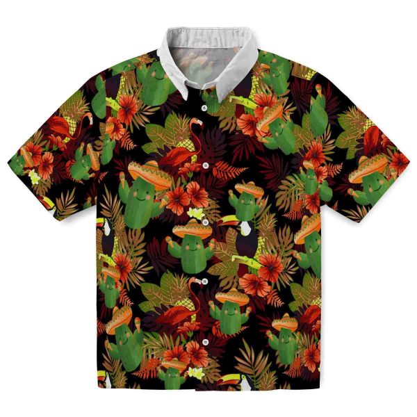 Cactus Floral Toucan Hawaiian Shirt Best selling