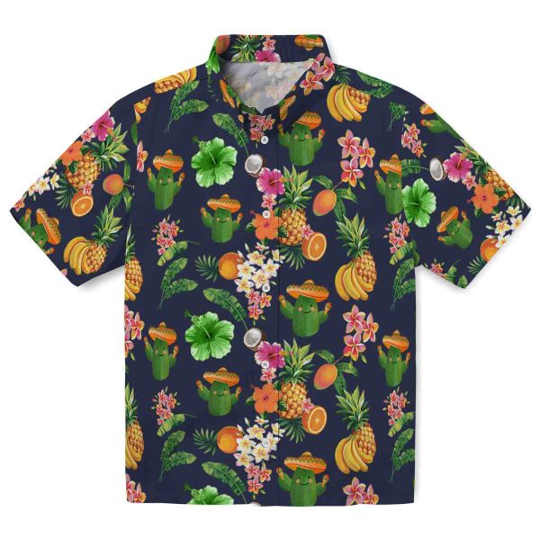 Cactus Hibiscus And Fruit Hawaiian Shirt Best selling