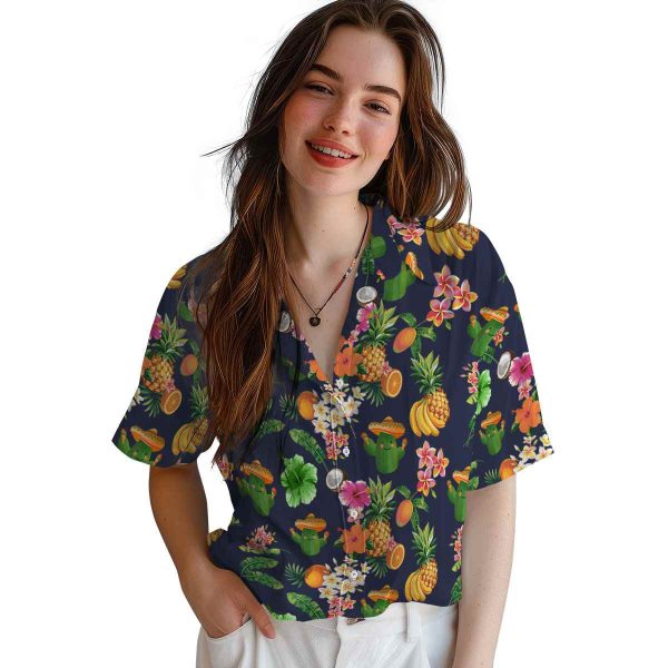 Cactus Hibiscus And Fruit Hawaiian Shirt Trendy